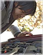 車の異変イメージ